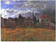 Claude Monet Maisons d'Argenteuil oil painting reproduction